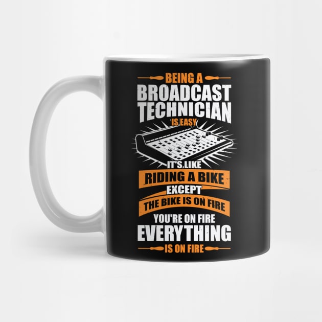 Funny Broadcast Technician Job Engineer Tech Gift by Dolde08